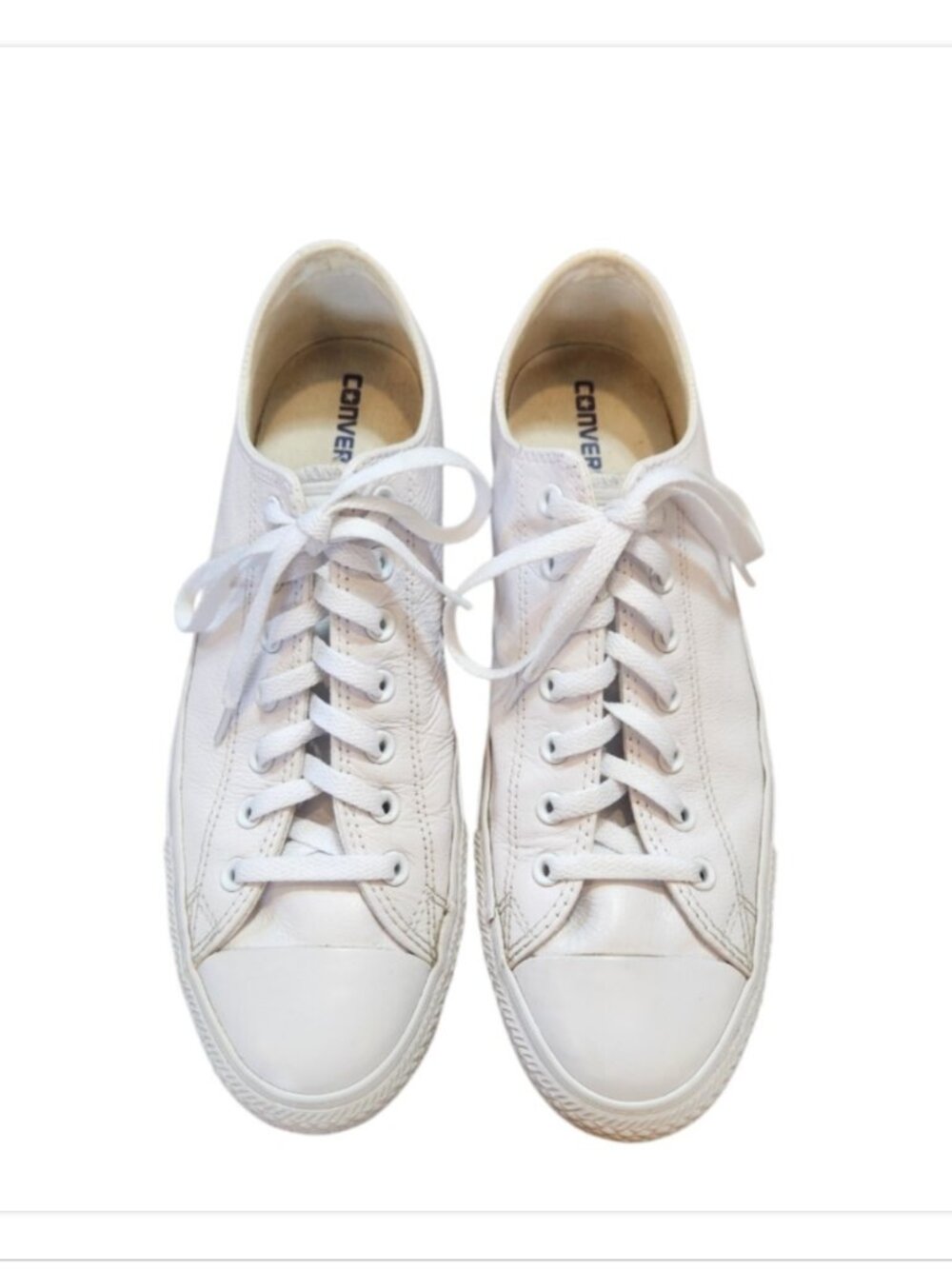 CONVERSE CHUCK TAYLOR ALL STAR LEATHER 136823C WHITE LOW Top Shoes